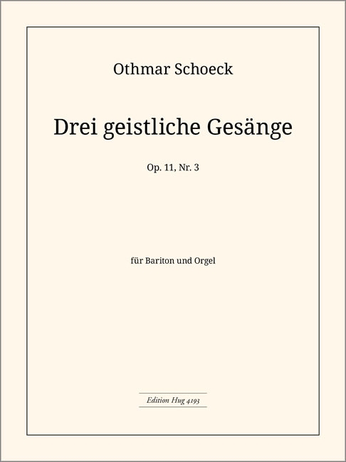 Psalm 23 op.11,2  für Bariton und Orgel  Partitur
