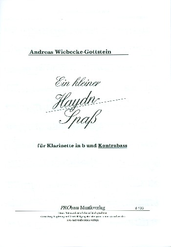 Ein kleiner Haydn-Spass  für Klarinette und Kontrabass  Stimmen