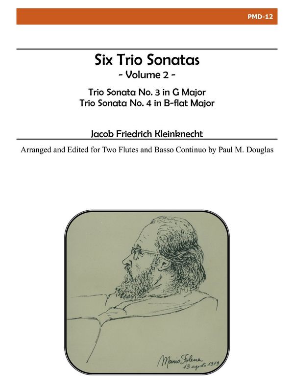 6 Trio Sonatas, Vol. 2  for 2 flutes and piano  score and parts