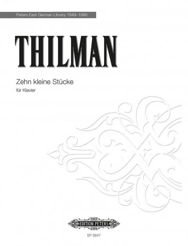 10 kleine Stücke&nbsp;&nbsp;für Klavier&nbsp;&nbsp;