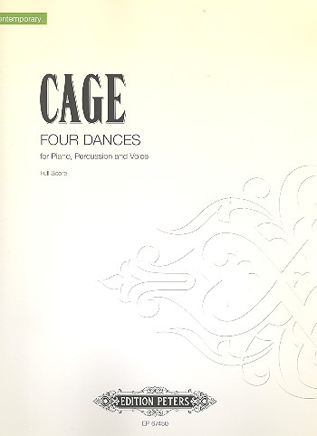 4 Dances&nbsp;&nbsp;for voice, percussion and piano&nbsp;&nbsp;Score