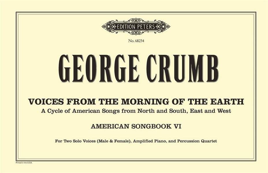 Crumb, G.&nbsp;&nbsp;Voices from the M..., SP., SGST. (2), Schlgz., Sp.&nbsp;&nbsp;Voices... Morning of the Earth