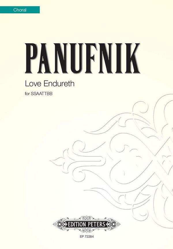 Love Endureth&nbsp;&nbsp;for mixed choir (SSAATTBB) a capella&nbsp;&nbsp;score