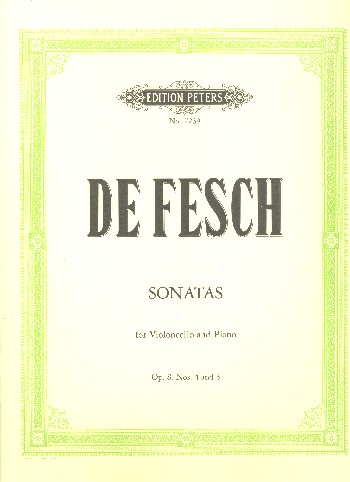 Sonatas op.8,3 and 4  for Violoncello and piano  
