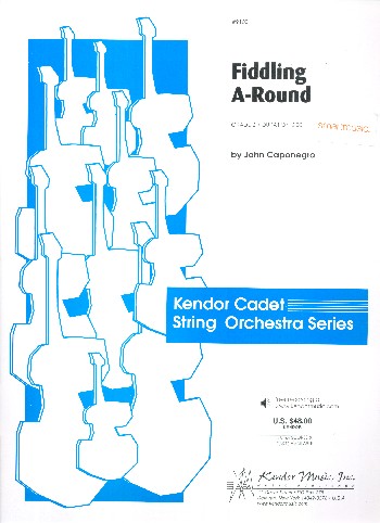 Fiddling A-Round&nbsp;&nbsp;for string orchestra&nbsp;&nbsp;score and parts (8-8-3--5-5-5)