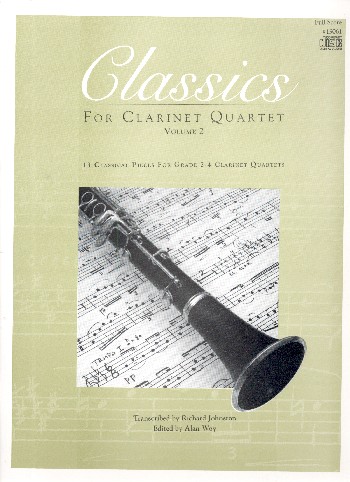 Classics vol.2&nbsp;&nbsp;for 4 clarinets&nbsp;&nbsp;score and parts