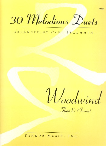 30 melodious Duets  for flute and clarinet  score