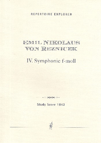 Sinfonie f-Moll Nr.4  für Orchester  Studienpartitur