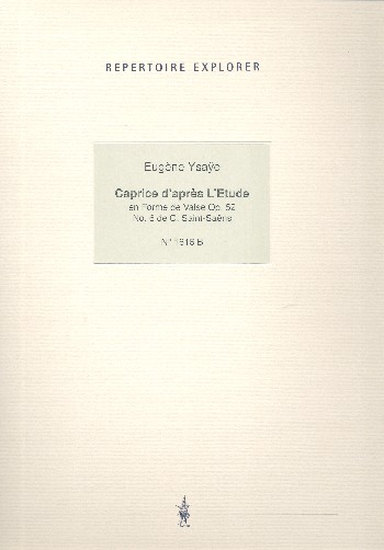 Caprice d'après l'étude en forme de valse op.52 op.6  für Violine und Klavier  