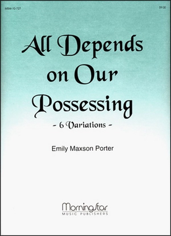 Emily Maxson Porter&nbsp;&nbsp;All Depends on Our Possessing&nbsp;&nbsp;Organ