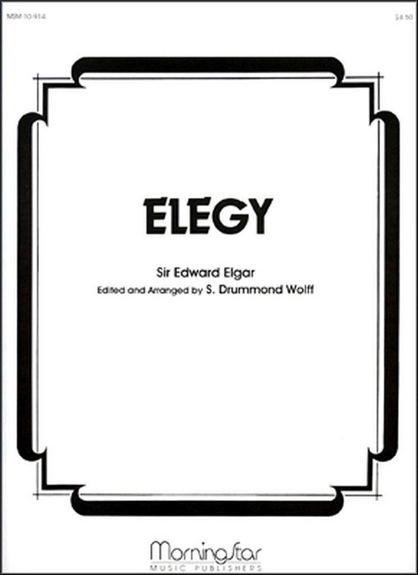 Edward Elgar_S. Drummond Wolff&nbsp;&nbsp;Elegy&nbsp;&nbsp;Organ