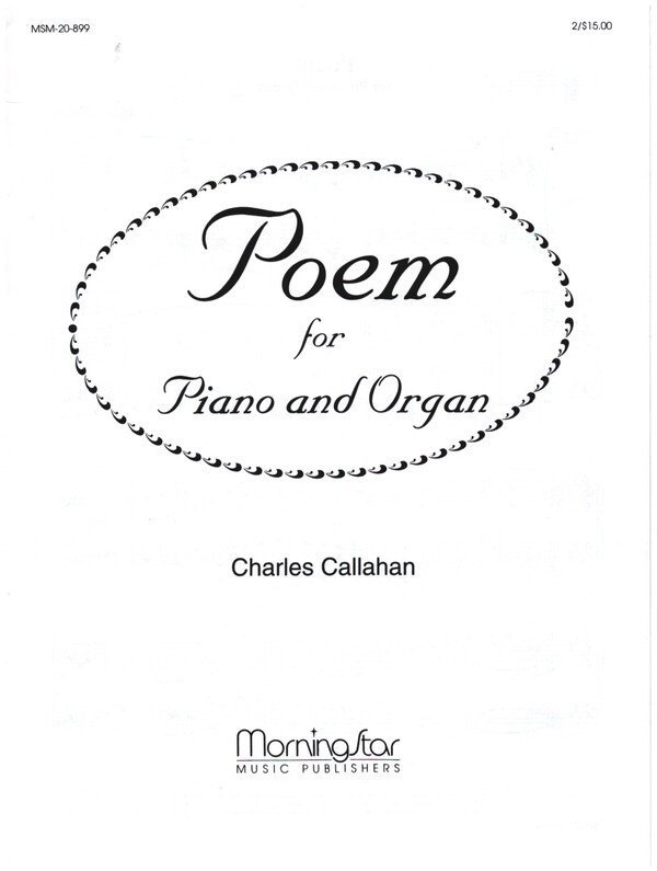Poem  for piano and organ  score