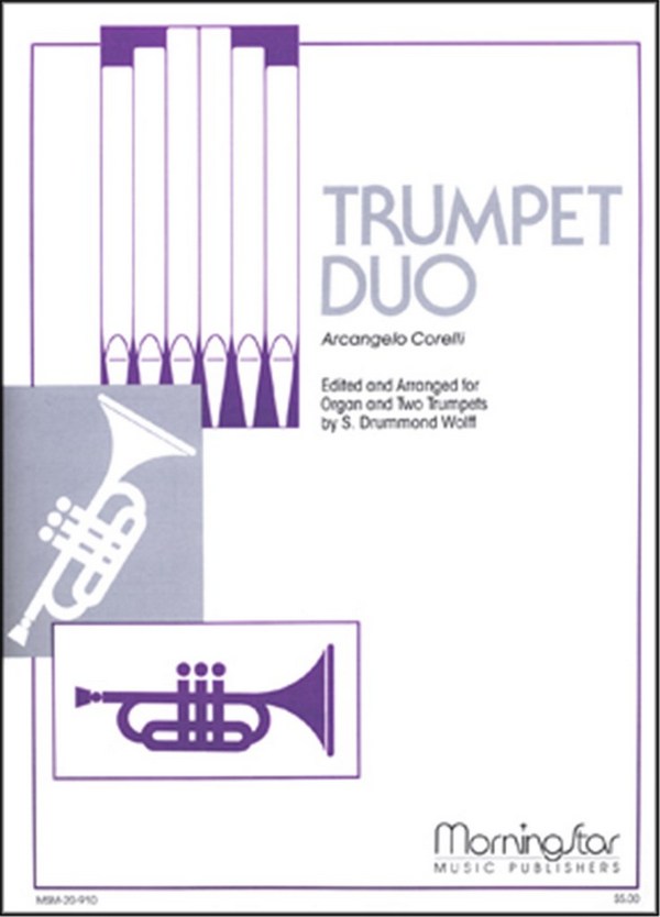 Arcangelo Corelli_S. Drummond Wolff&nbsp;&nbsp;Trumpet Duo&nbsp;&nbsp;Low [F] Voice, Organ, Two Trumpets