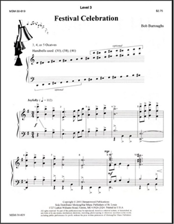 Bob Burroughs&nbsp;&nbsp;Festival Celebration&nbsp;&nbsp;Handbells