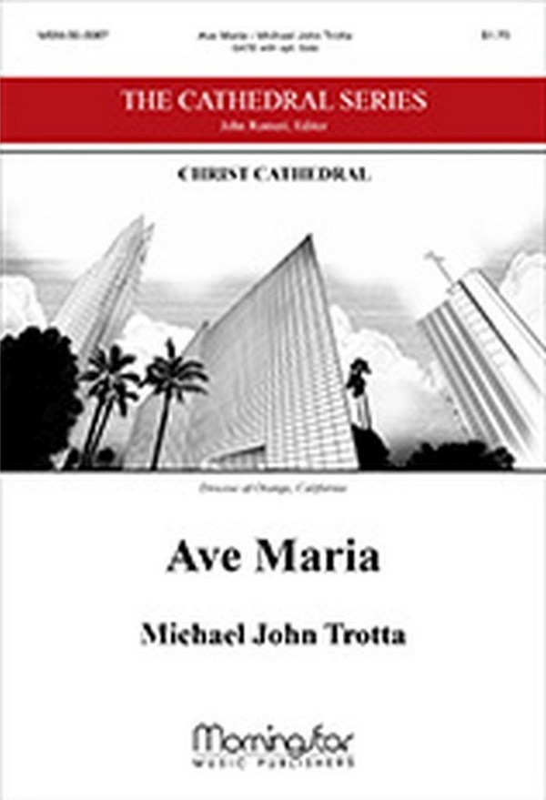 Ave Maria&nbsp;&nbsp;for mixed chorus and opt. solo a cappella&nbsp;&nbsp;vocal score (la)