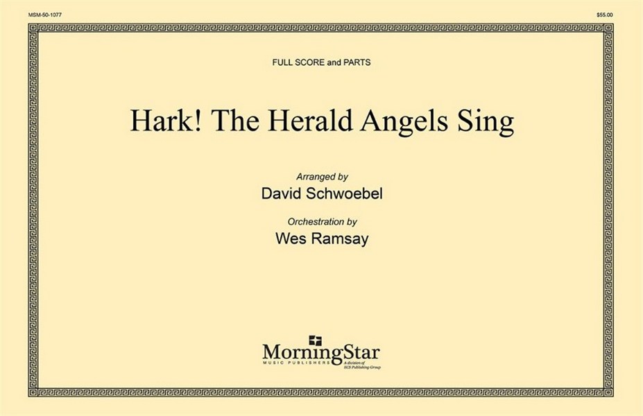 David Schwoebel&nbsp;&nbsp;Hark! The Herald Angels Sing&nbsp;&nbsp;SATB divisi, Organ, opt. Orchestra (Partitur + Stimmen)