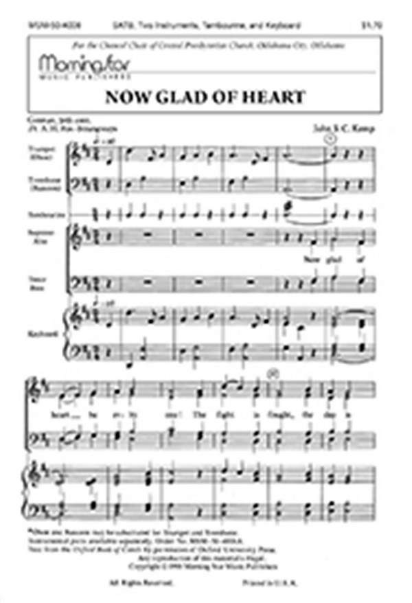 John Kemp&nbsp;&nbsp;Now Glad of Heart&nbsp;&nbsp;Instrumental Parts (Stimmen-Set)