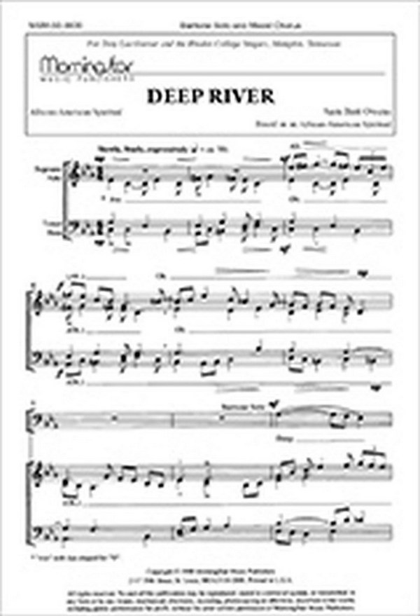 Sam Batt Owens&nbsp;&nbsp;Deep River&nbsp;&nbsp;SATB a cappella, Baritone solo, opt. Soprano Solo