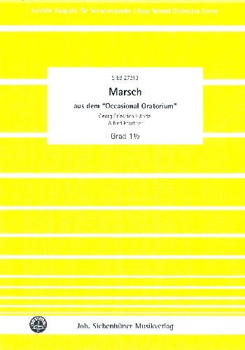 Marsch aus dem Occasional Oratorium&nbsp;&nbsp;für Orchester&nbsp;&nbsp;Partitur und Stimmen
