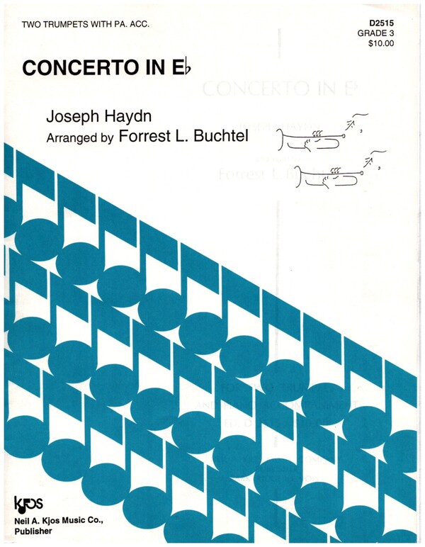 Concerto In Es  for 2 trumpets and piano  parts