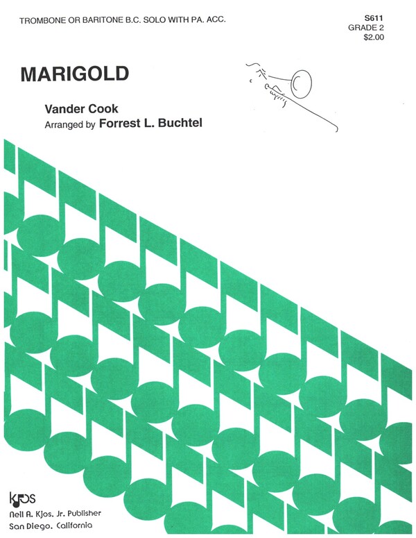 Marigold  for trombone or baritone b.c. solo with piano accompaniment  