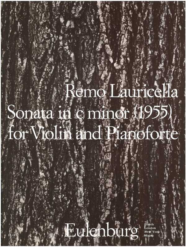 Sonate c-Moll&nbsp;&nbsp;für Violine und Klavier&nbsp;&nbsp;