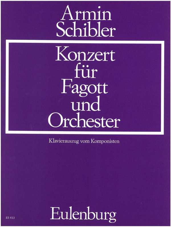 Konzert op.85&nbsp;&nbsp;für Fagott und Orchester&nbsp;&nbsp;für Fagott und Klavier