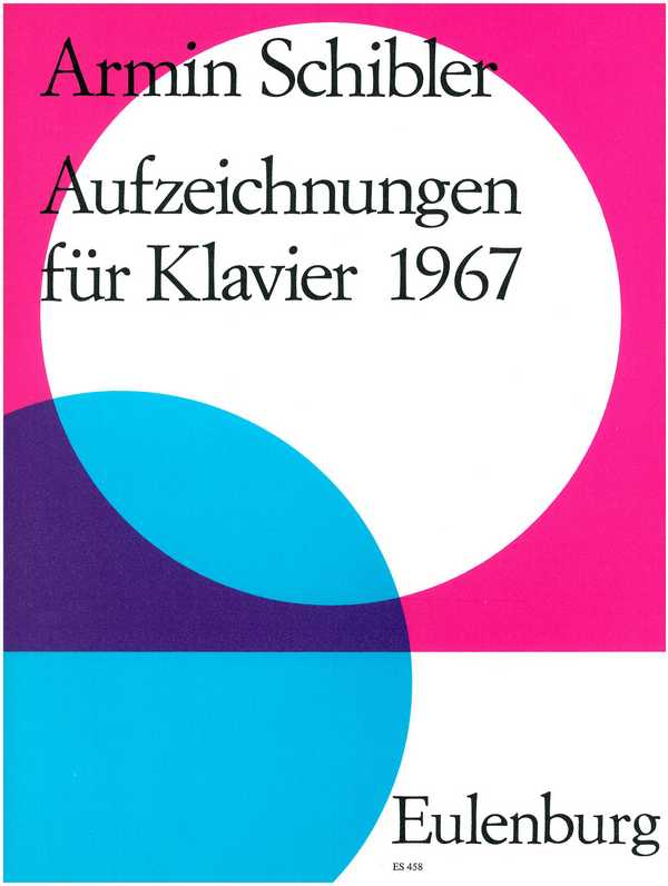 Aufzeichnungen op.86  für Klavier  