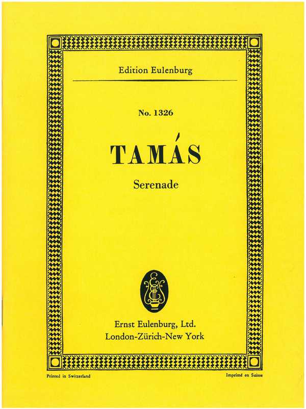 Serenade  für Orchester  Studienpartitur