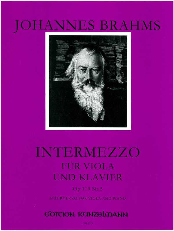 Intermezzo op.119,3&nbsp;&nbsp;für Viola und Klavier&nbsp;&nbsp;