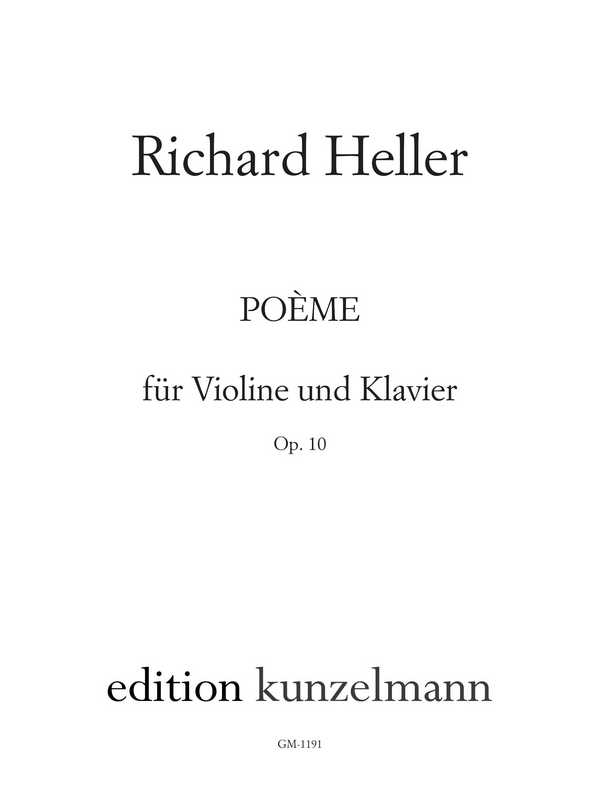 Poème op.10&nbsp;&nbsp;für Violine und Klavier&nbsp;&nbsp;