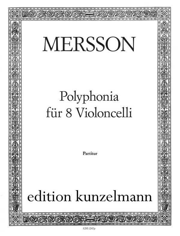 Polyphonia op.44  für 8 Violoncelli  Partitur