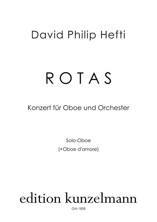 Rotas  für Oboe und Orchester  Oboe solo
