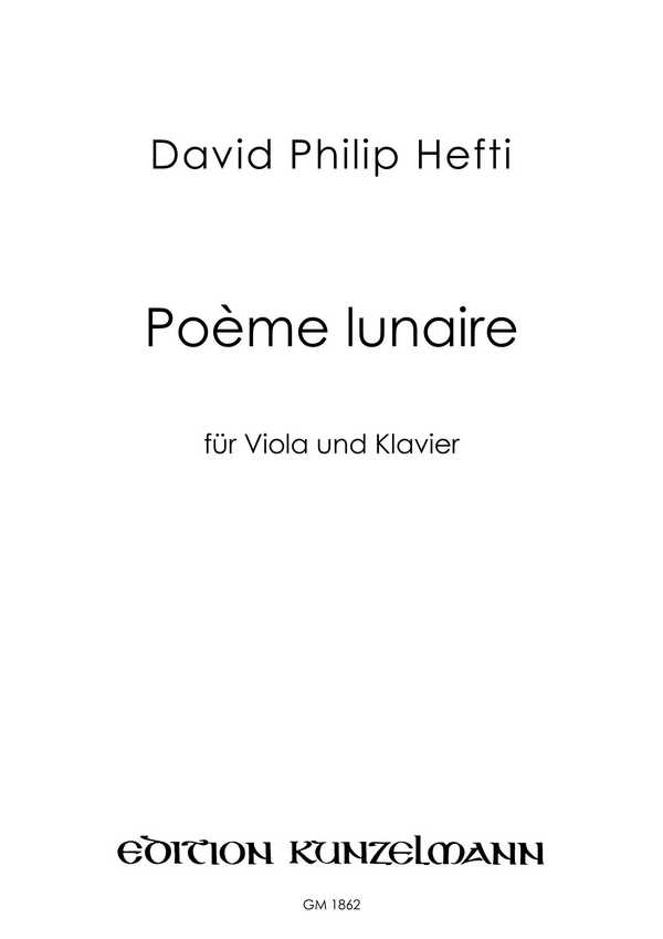 Poème lunaire  für Viola und Klavier  