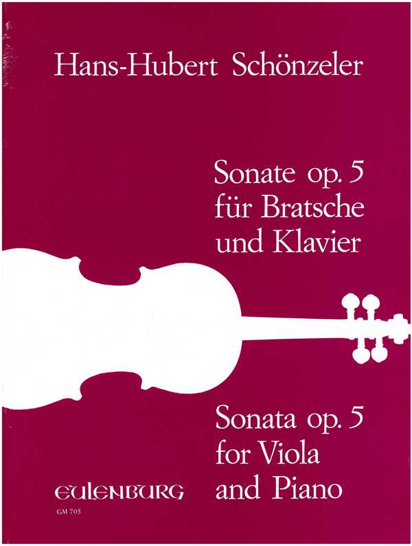 Schönzeler, Hans-Hubert - Sonate op. 5&nbsp;&nbsp;für Viola und Klavier&nbsp;&nbsp;Klavierpartitur/Stimme(n)