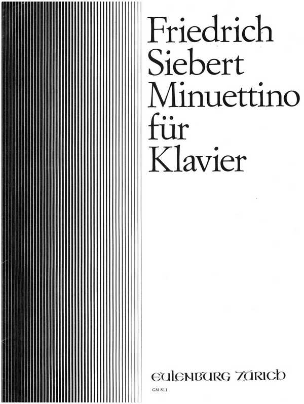 Siebert, Friedrich - Minuettino&nbsp;&nbsp;Klavier - Klavierpartitur&nbsp;&nbsp;