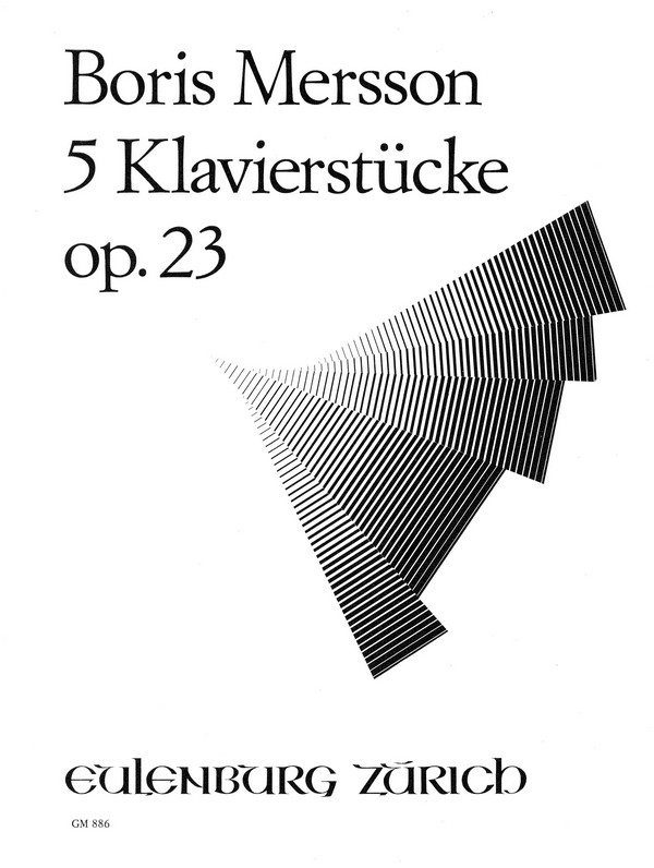 5 Klavierstücke op.23  für Klavier  