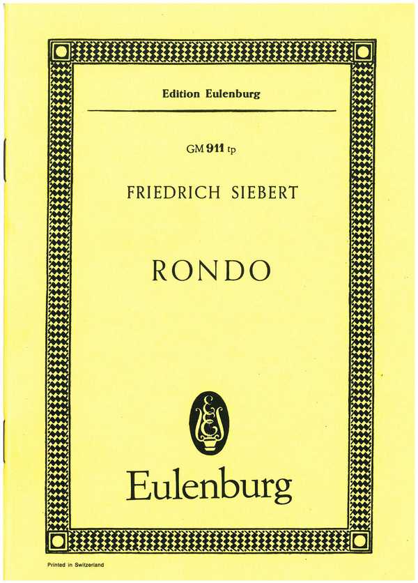 Rondo  für Orchester  Studienpartitur