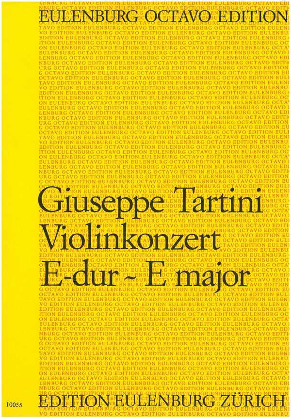 Konzert E-Dur&nbsp;&nbsp;für Violine, Streichorchester und Bc&nbsp;&nbsp;Partitur