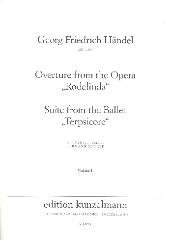 Ouvertüre aus der Oper Rodelinda und Suite aus dem Ballett Terpsichore&nbsp;&nbsp;für Kammerorchester&nbsp;&nbsp;Cembalo