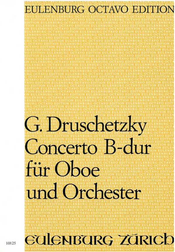 Konzert B-Dur  für Oboe und Orchester  Partitur