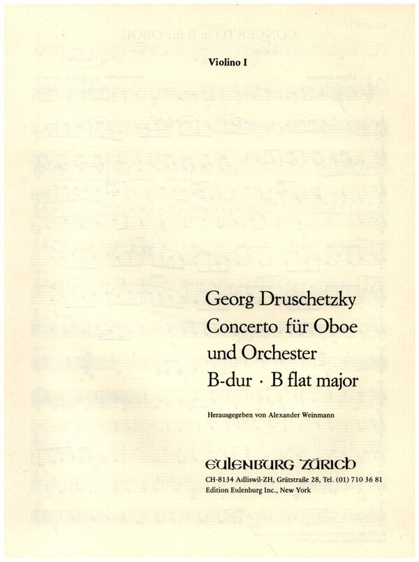 Konzert B-Dur  für Oboe und Orchester  Violoncello/Kontrabass