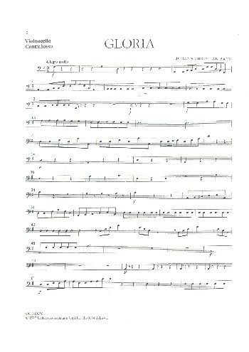 Gloria  für gem Chor und Orchester  Viola