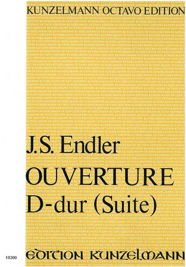 Ouverture D-Dur&nbsp;&nbsp;für Violine und Orchester&nbsp;&nbsp;Partitur