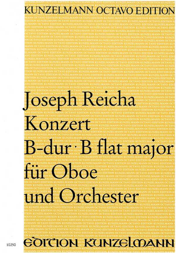 Konzert B-Dur  für Oboe und Orchester  Partitur
