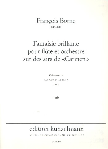Fantaisie brillante sur des airs de Carmen  für Flöte und Orchester  Viola