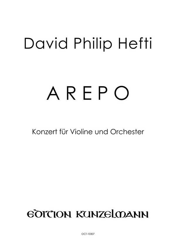 Arepo  für Violine und Orchester  Partitur Din A3
