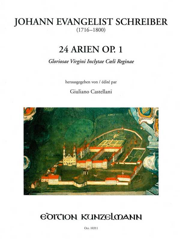 24 Arien op.1 Band 2  für Gesang, 2 Violinen und Violoncello  Partitur