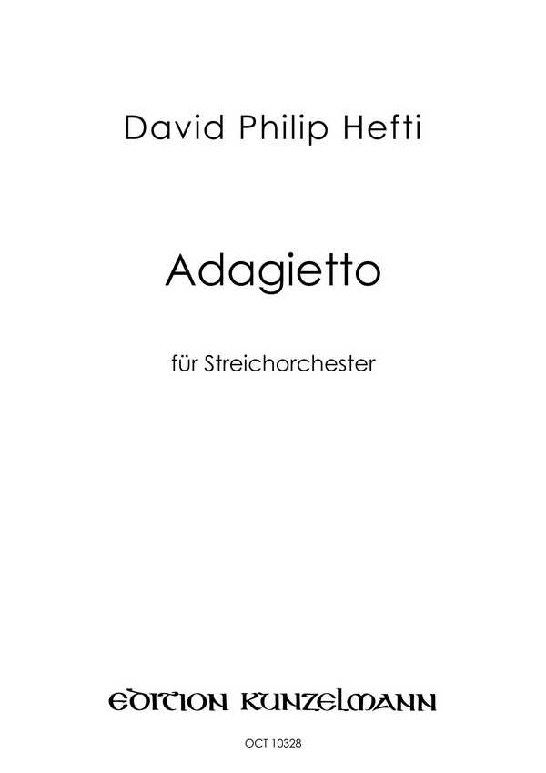 Adagietto  für Streichorchester  Partitur