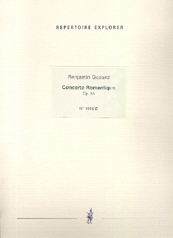 Concerto romantique op.35 für Violine und Orchester  für Violine und Klavier  